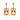 14kt Rose gold Morganite & Diamond Earrings