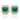 18kt Yellow Gold Colombian Emerald & Diamond Earrings
