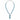 14kt White Gold Aquamarine & Diamond Necklace