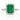 18kt White Gold Emerald & Diamond Ring