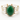 14kt Yellow Gold Emerald Cabochon, Diamond & Pearl Bracelet