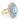 14kt Two-Tone Gold Aquamarine & Diamond Ring