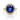 14kt Yellow Gold Ceylon Sapphire & Diamond Ring