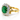 18kt Yellow Gold Colombian Emerald & Diamond Ring