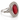 18kt White Gold Ruby & Diamond Ring