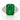 18kt White Gold Emerald & Diamond Ring