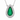 18kt White Gold Emerald & Diamond Pendant Necklace