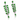 950 Platinum Tsavorite Garnet & Diamond Earrings