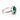 950 Platinum Emerald & Diamond Ring