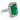 14kt White Gold Emerald & Diamond Ring
