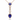 14kt Rose Gold Tanzanite & Diamond Pendant Necklace