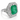 950 Platinum Colombian Emerald &  Diamond Ring
