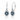 18kt White Gold Burmese Sapphire & Diamond Earrings