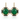14kt Yellow Gold Emerald, Diamond & Onyx Earrings