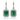 18kt Yellow Gold Colombian Emerald & Diamond Earrings