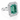 950 Platinum Emerald & Diamond Ring