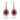 18kt Yellow Gold Ruby & Diamond Earrings