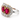 18kt Two-Tone Gold Ruby & Diamond Trilogy Ring