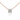 18kt Rose Gold Princess Cut Diamond Pendant Necklace