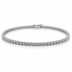 9kt White Gold Diamond Tennis Bracelet