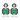 18kt Yellow Gold Emerald, Diamond & Onyx Earrings