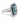 14kt White Gold Aquamarine & Diamond Ring