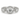 18kt White Gold Diamond Trilogy Ring