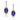 18kt Rose Gold Tanzanite & Diamond Earrings