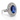 950 Platinum CEYLON Sapphire & Diamond Ring