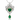 18kt White Gold Colombian Emerald & Diamond Pendant Necklace