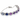 9kt White Gold Fancy Sapphire & Diamond Bracelet (NO HEAT)