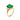 18kt Yellow Gold Emerald & Diamond Ring