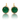 14kt Yellow Gold Emerald & Diamond Earrings