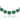 18kt White Gold Emerald & Diamond Necklace