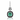 950 Platinum Colombian Emerald, Diamond & Onyx Earrings