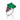 950 Platinum Emerald, Ruby & Diamond Ring