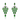 950 Platinum Tsavorite Garnet & Diamond Earrings