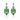 950 Platinum Tsavorite Garnet & Diamond Earrings