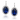 14kt White Gold Kyanite & Diamond Earrings