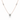 18kt Rose Gold Princess Cut Diamond Pendant Necklace