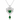 18kt White Gold Colombian Emerald & Diamond Pendant Necklace