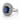 18kt White Gold BURMESE Sapphire & Diamond Ring