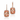 18kt Rose Gold Morganite & Diamond Earrings