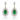 18kt Yellow Gold Emerald & Diamond Earrings