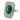 18kt White Gold Emerald & Diamond Ring