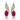 18kt Yellow Gold Burmese Ruby & Diamond Earrings.
