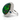 18kt White Gold Opal Cabochon, Diamond & Sapphire Ring