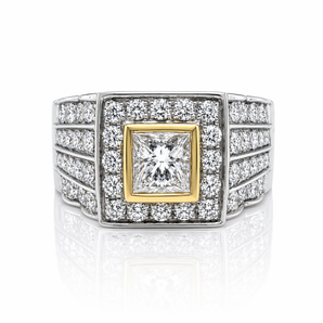 18kt White & Yellow Gold Diamond Ring