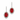 950 Platinum Ruby & Diamond Earrings