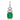 14kt White gold Emerald & Diamond Earrings
